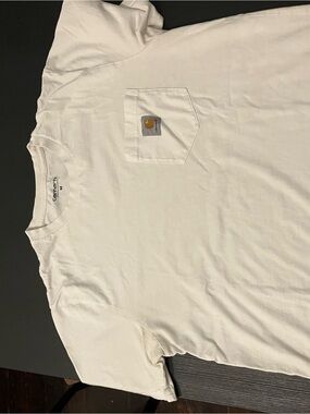 Carhartt WIP White Short Sleeve Pocket Tee - Medium